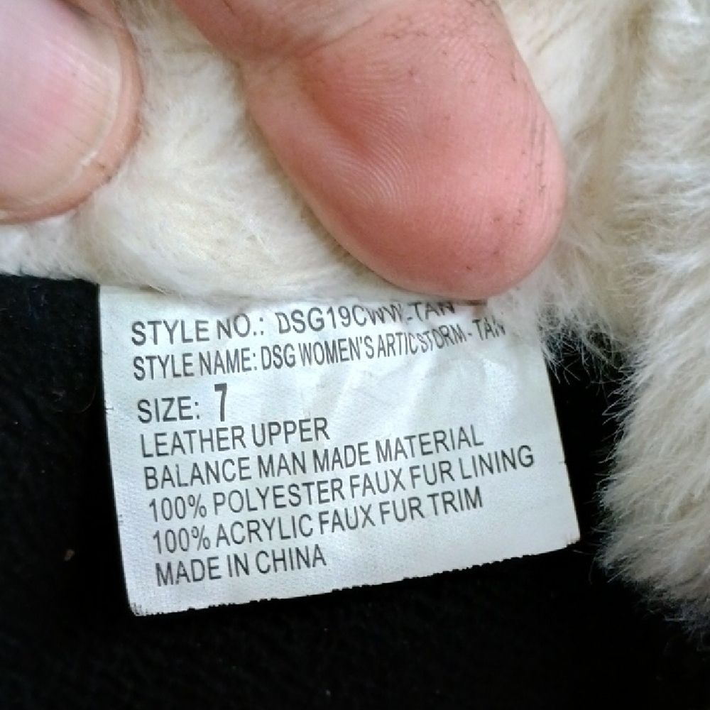 DSG Tan Lace-Up Faux Fur Winter Boot - Picture 9 of 9